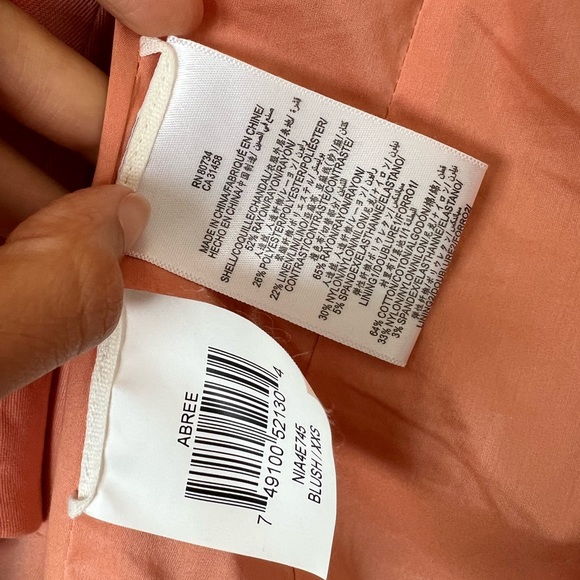 BCBG Baby Pink / Peach Open Blazer | US XXS-XS - Picture 6 of 6